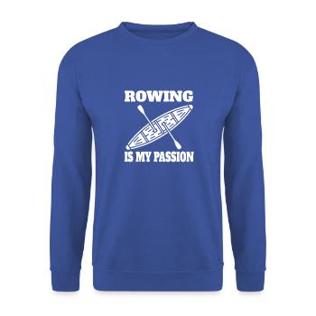 Rowing Rowing Team Rowing Rowing Club - Unisex Sweatshirt - royal blue - Front - Alina (178cm) & Michal (187cm)
