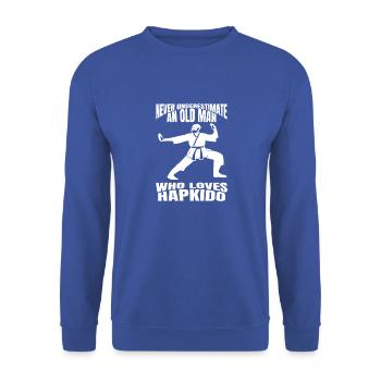 Hapkido, Judo, Aïkido, Arts martiaux, Karaté, Arts martiaux - Sweat-shirt Unisexe - bleu royal - Devant - Alina (178cm) & Michal (187cm)
