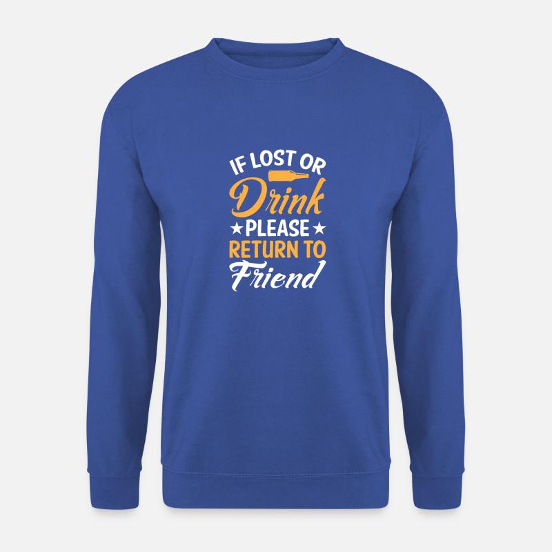 Le Verre de Solidarité - Sweat-shirt Unisexe - bleu royal