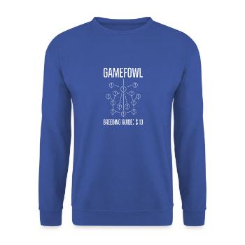 Gamefowl Breeding Guide Soy Gallero - Unisex Pullover - Royalblau - Vorne - Alina (178cm) & Michal (187cm)