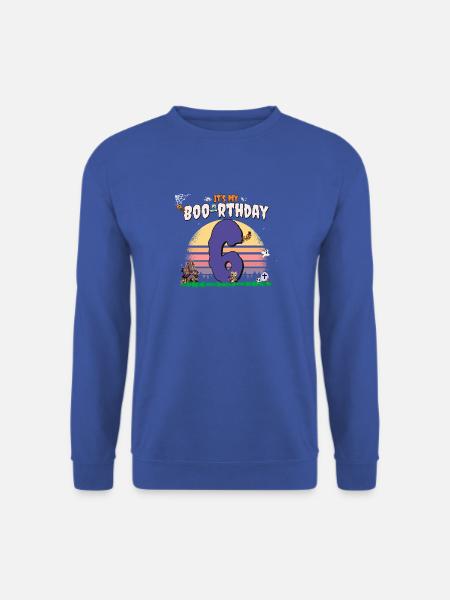 Es ist mein Boo-rthday, lustiges Halloween 6 Jahre alt - Unisex Pullover - Royalblau