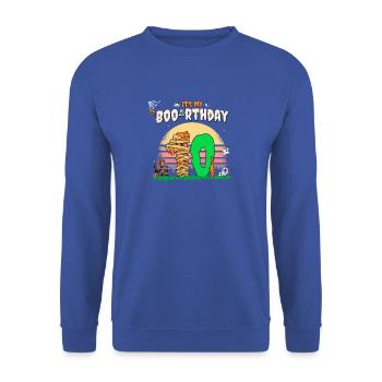 It's my Boo-rthday, Funny Halloween 10 Years Old - Unisex Sweatshirt - royal blue - Front - Alina (178cm) & Michal (187cm)