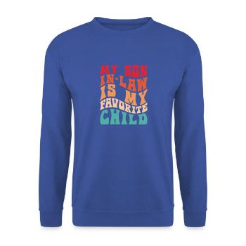 Mon gendre est mon vêtement pour enfant préféré - Sweat-shirt Unisexe - bleu royal - Devant - Alina (178cm) & Michal (187cm)