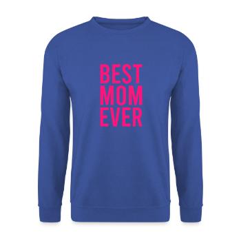 Beste Mama aller Zeiten Shirt Lustige Mama Geschenk Muttertag - Unisex Pullover - Royalblau - Vorne - Alina (178cm) & Michal (187cm)
