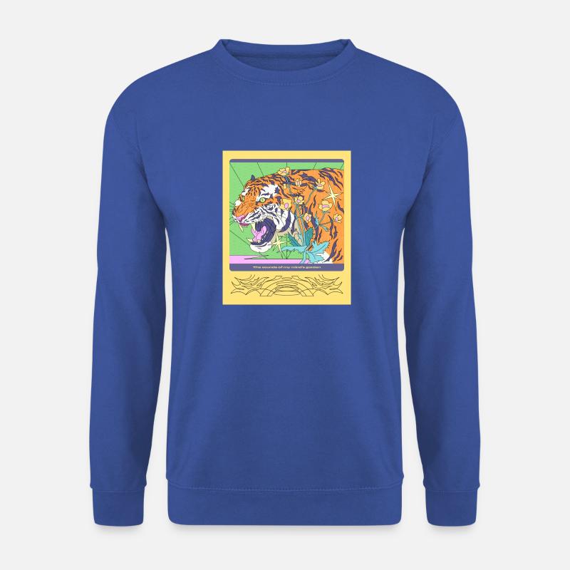 Tiger and a Quote! - Unisex Sweatshirt - royal blue