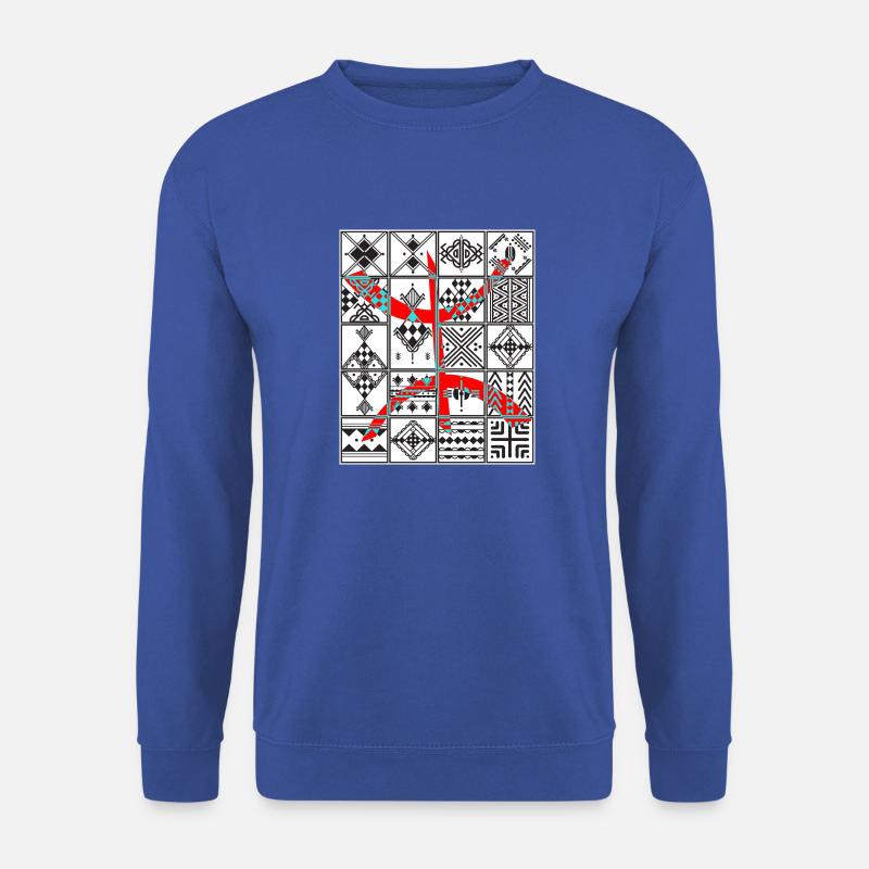 AMAZIGH BERBER KABYLISCHES KABYLISCHES MOTIV - Unisex Pullover - Royalblau