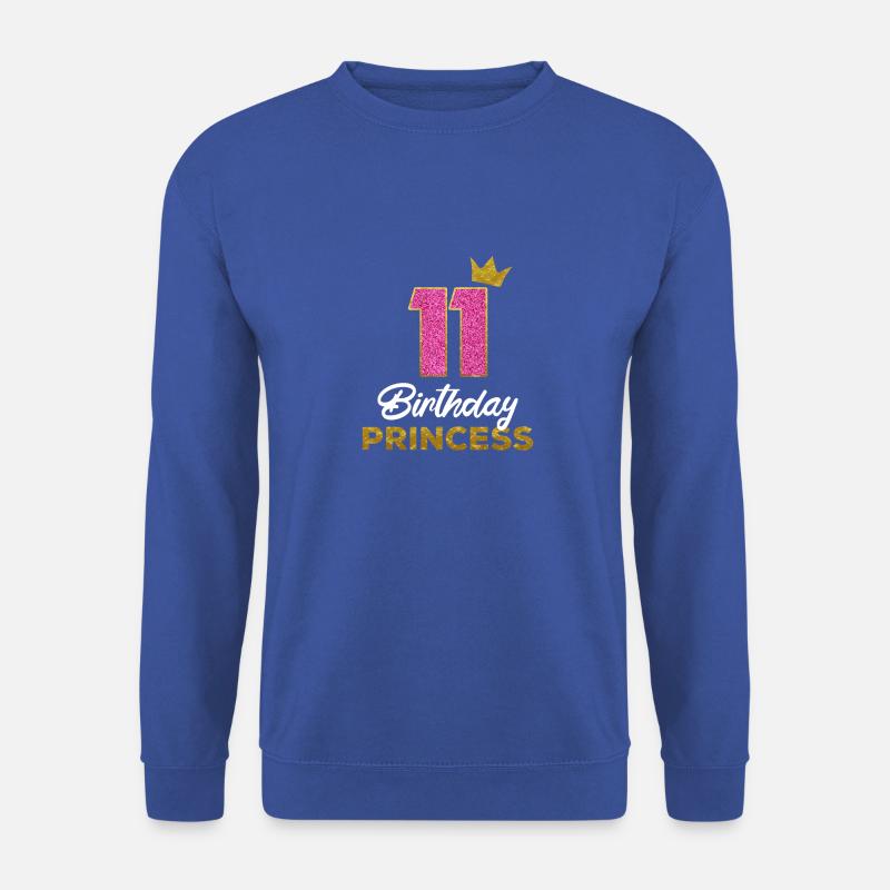 11 Birthday Princess Geburtstagsfeier Geburtstag - Unisex Pullover - Royalblau