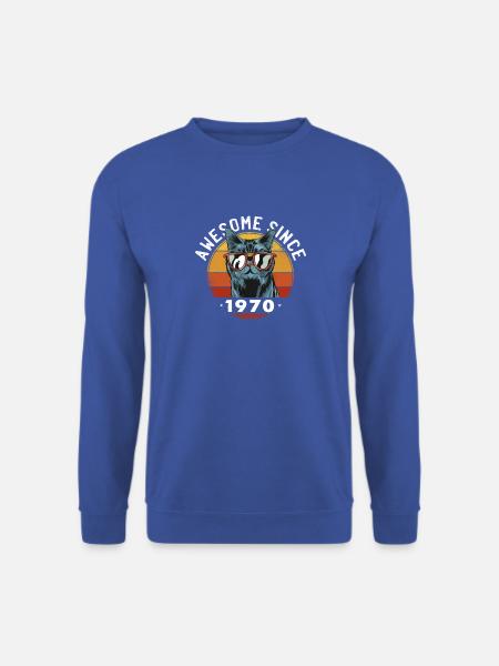 Genial seit 1970, 53 Jahre alt, 53. Geburtstag - Unisex Pullover - Royalblau
