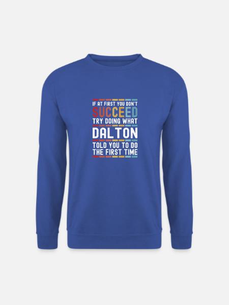 Dalton Name Personalisierter Lustiger Geburtstag Weihnachten - Unisex Pullover - Royalblau