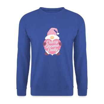 Dame Gnome folle - Sweat-shirt Unisexe - bleu royal - Devant - Alina (178cm) & Michal (187cm)