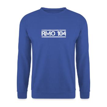 RMO 104 Algerische Spezialeinheit - Unisex Pullover - Royalblau - Vorne - Alina (178cm) & Michal (187cm)