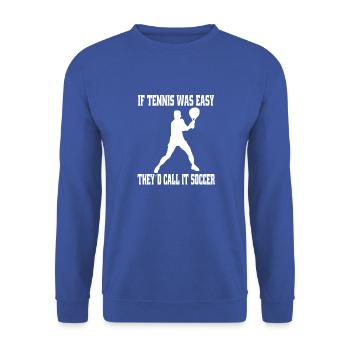 Tennis Club Tennis Player Tennis Tennis Lovers - Unisex Sweatshirt - royal blue - Front - Alina (178cm) & Michal (187cm)