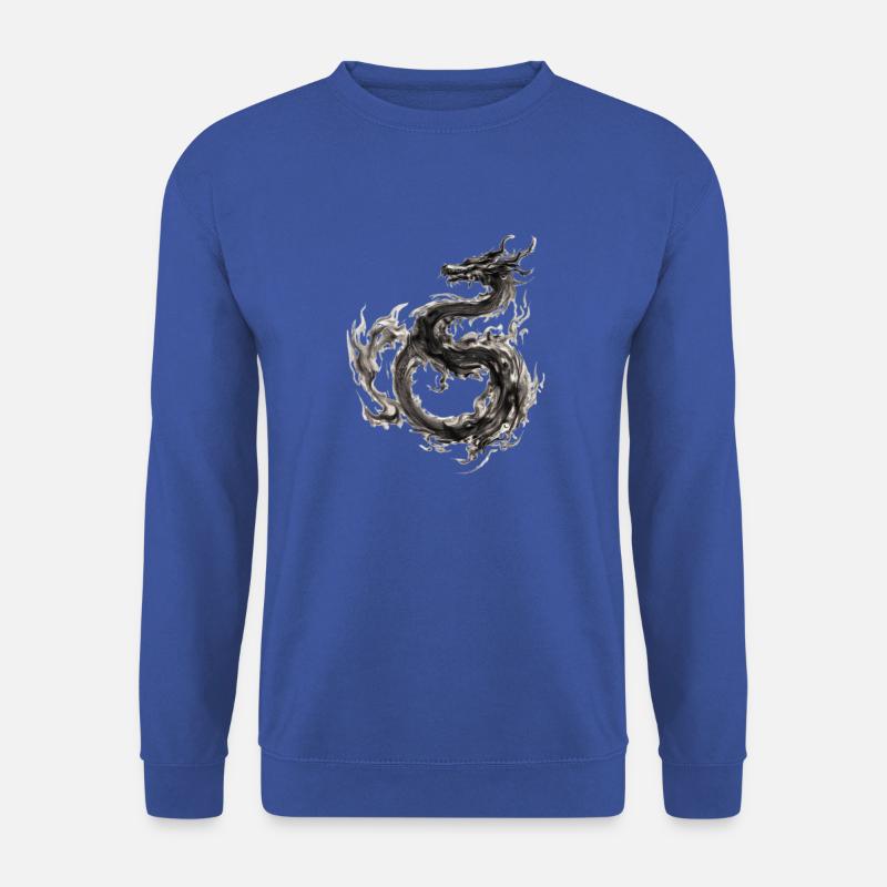 Drache - Unisex Pullover - Royalblau