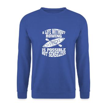 Ruderer Rudersport Rudern Ruderverein Ruderteam - Unisex Pullover - Royalblau - Vorne - Alina (178cm) & Michal (187cm)