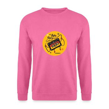 Retro-Kassette Stil 70 mit Humor Stil BD - Unisex Pullover - Pink - Vorne
