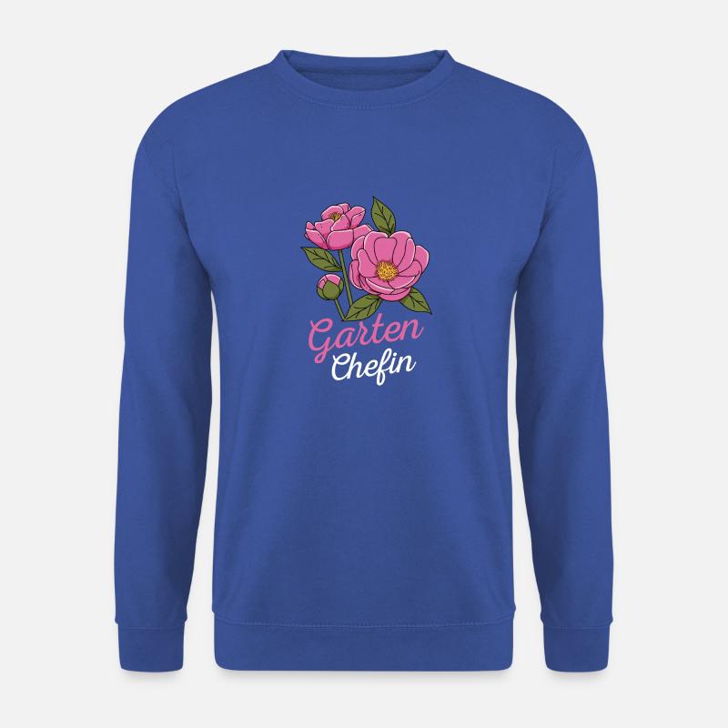 Garten Chefin Gartenarbeit Gärtnerin Pfingstrose - Unisex Pullover - Royalblau