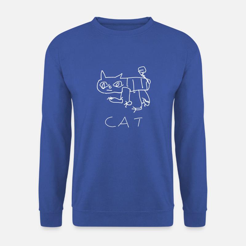 Katze - Unisex Pullover - Royalblau