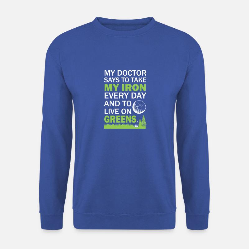Live On Greens - Unisex Pullover - Royalblau