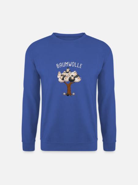 Schafe Landwirt Carton Schafwolle Baumwolle - Unisex Pullover - Royalblau