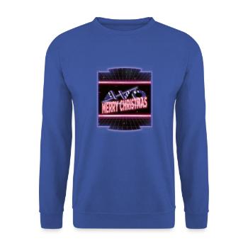 quote santa dinosaur moon dinosaur present idea - Unisex Sweatshirt - royal blue - Front - Alina (178cm) & Michal (187cm)