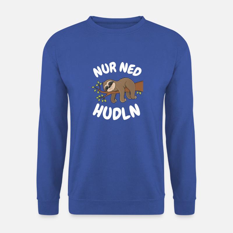 Bayern Chill out - Nur ned hudeln - Faultier - Unisex Pullover - Royalblau