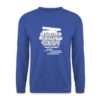 Joyeuse contre-culture blague mouvement pour la paix - Sweat-shirt Unisexe - bleu royal - Devant - Alina (178cm) & Michal (187cm)