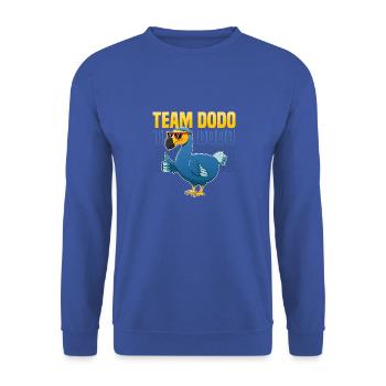 Bird Lover Flying Bird Dodo - Unisex Sweatshirt - royal blue - Front - Alina (178cm) & Michal (187cm)