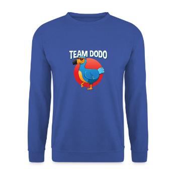 Bird Lover Flying Bird Dodo - Unisex Sweatshirt - royal blue - Front - Alina (178cm) & Michal (187cm)