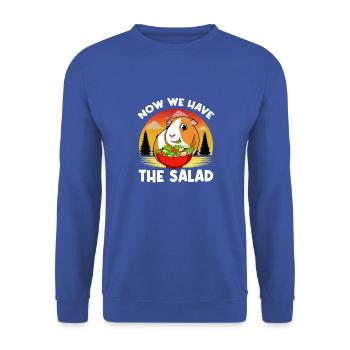 Maintenant, nous avons la salade dictons allemands - Sweat-shirt Unisexe - bleu royal - Devant - Alina (178cm) & Michal (187cm)