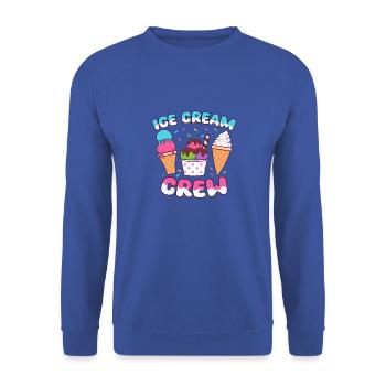 Cream Summer Cream Funny Kids Popsicles - Unisex Sweatshirt - royal blue - Front - Alina (178cm) & Michal (187cm)