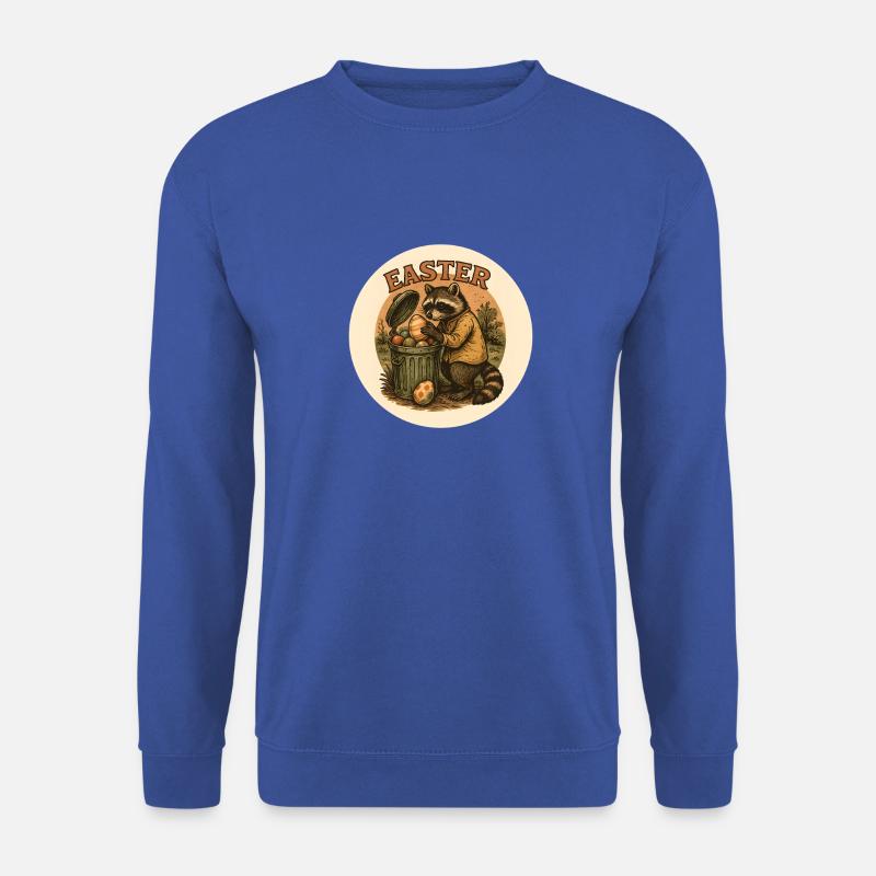 Easter raccoon with eggs - Unisex Sweatshirt - royal blue