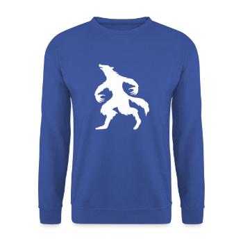 werwolf 1 - Unisex Pullover - Royalblau - Vorne - Alina (178cm) & Michal (187cm)