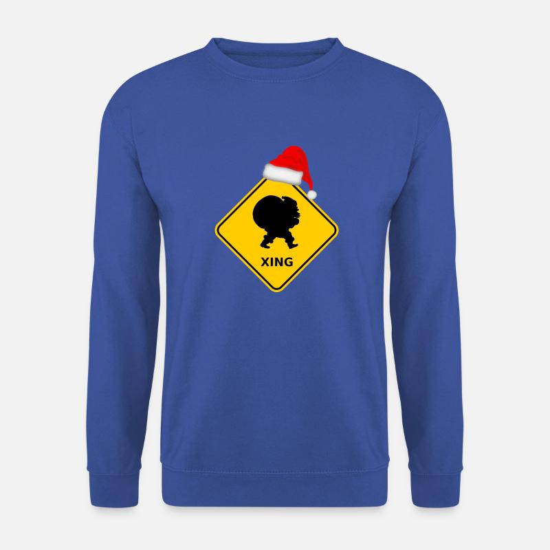 "Santa Claus with sack" / hat - Unisex Sweatshirt - royal blue