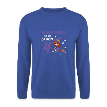 3. Geburtstag Hexerei Zauberei Hexe - Unisex Pullover - Royalblau - Vorne - Alina (178cm) & Michal (187cm)