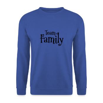 Team family - Unisex Sweatshirt - royal blue - Front - Alina (178cm) & Michal (187cm)