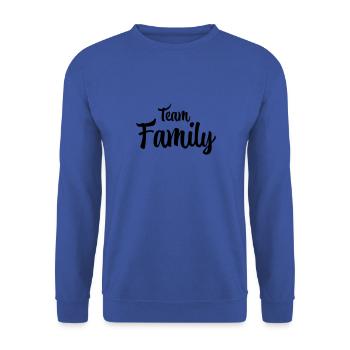 Team family - Unisex Sweatshirt - royal blue - Front - Alina (178cm) & Michal (187cm)