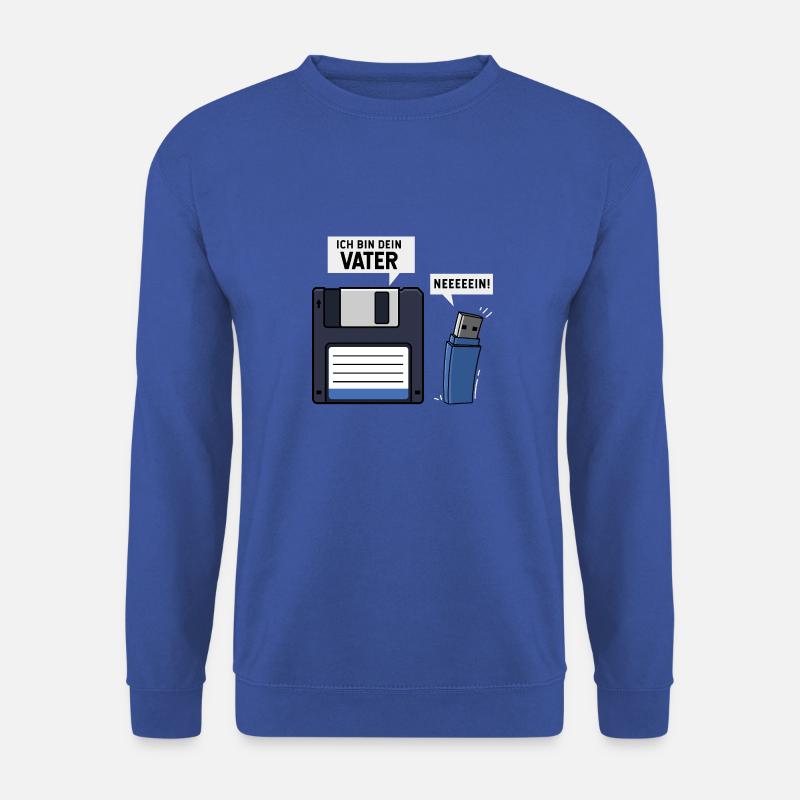 Ich Bin Dein Vater Diskette USB Stick - Unisex Pullover - Royalblau