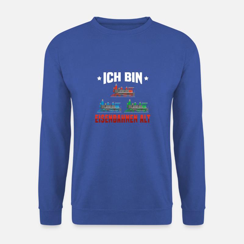 Dampfzug Lokomotive 3 Geburtstag Eisenbahn - Unisex Pullover - Royalblau