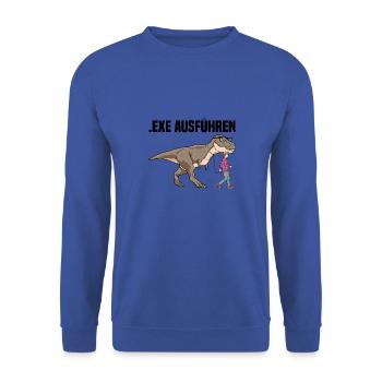 Informatiker Programmierer Sprüche - Unisex Pullover - Royalblau - Vorne - Alina (178cm) & Michal (187cm)
