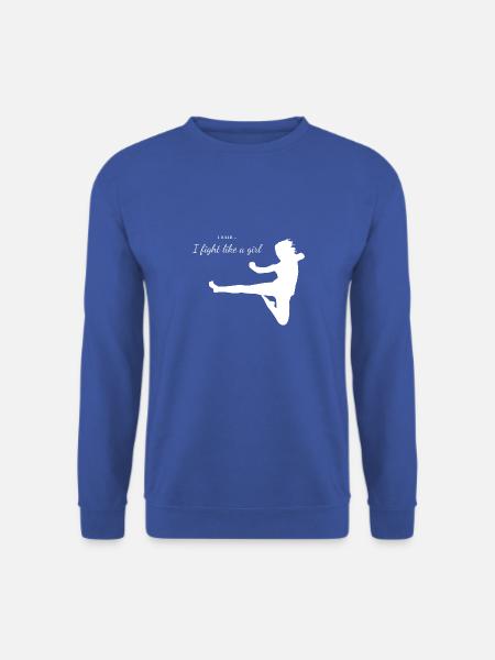 Fight Like a girl - Best fighter - Unisex Pullover - Royalblau