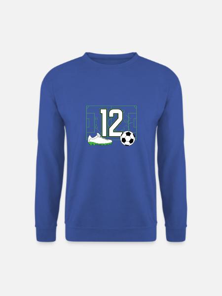 Fußballverein Amateurfußball 12 Geburtstag Fußball - Unisex Pullover - Royalblau