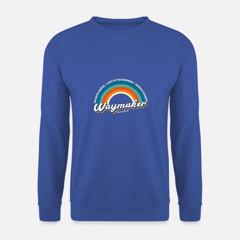 Promise Keeper Miracle Worker Waymaker Vintage - Unisex Pullover - Royalblau