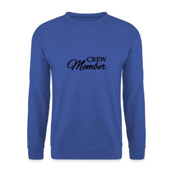 Crew member - Unisex Sweatshirt - royal blue - Front - Alina (178cm) & Michal (187cm)