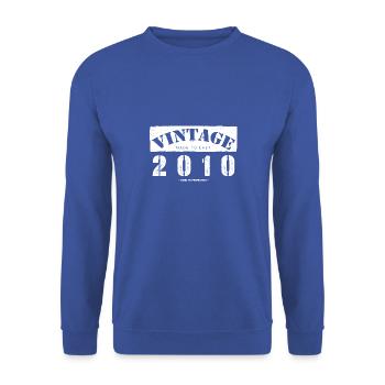 13 Year Old: Vintage Classic 2010 13rd Birthday - Unisex Sweatshirt - royal blue - Front - Alina (178cm) & Michal (187cm)