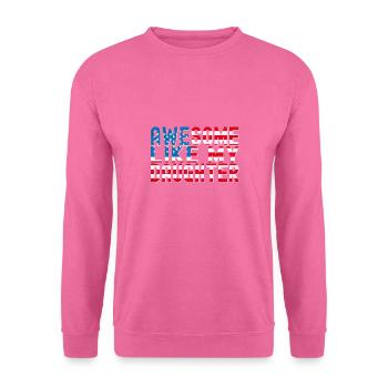 4th of July Father’s Day Papa - Génial comme mon - Sweat-shirt Unisexe - rose - Devant