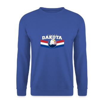 USA Flag Party aux USA Patriotic 4th of July - Sweat-shirt Unisexe - bleu royal - Devant - Alina (178cm) & Michal (187cm)