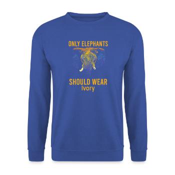 Zoo Zookeeper Zoowärter Vintage Tierpark Tierwelt  - Unisex Pullover - Royalblau - Vorne - Alina (178cm) & Michal (187cm)