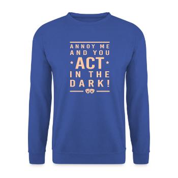 Stage Manager - Unisex Pullover - Royalblau - Vorne - Alina (178cm) & Michal (187cm)