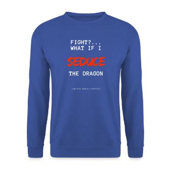 DeD-Barden-Themen-T-Shirt - Unisex Pullover - Royalblau - Vorne - Alina (178cm) & Michal (187cm)