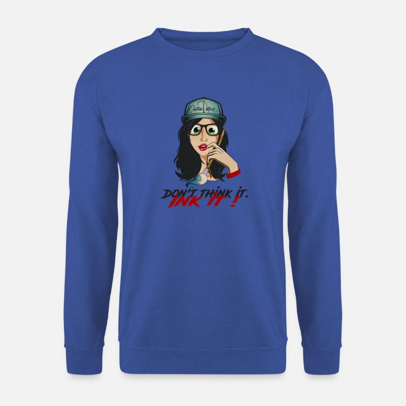 Snapback Girl blank - Unisex Pullover - Royalblau